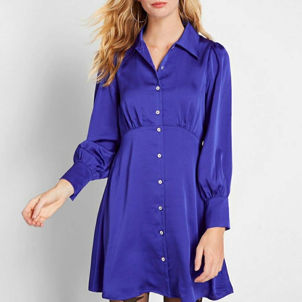 Satin A-Line Dress